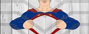 Cartoon Superman Open Chest