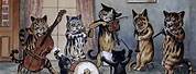 Cats Playing Instruments Louis Wain
