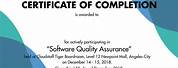 Certificate of Completion for OJT Template