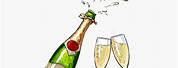 Champagne Popping Clip Art