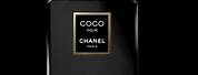 Chanel Perfume Bottle Black and White