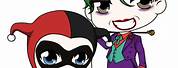 Chibi Joker and Harley Quinn Drawings