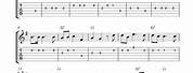 Christmas Songs Sheet Music with Bass Guitar Chords