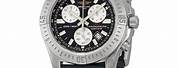 Chronometer Breitling Black Strap Watch