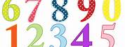 Colorful Number 6 Free Clip Art