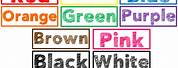 Colors Words PNG Images