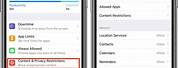 Content and Privacy Restrictions iPhone