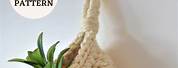Crochet Hanging Basket Chunky Yarn