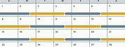 Custody Schedule Calendar Template