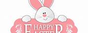 Cute Happy Easter Bunny Clip Art