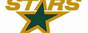 Dallas Stars Logo Black Gold