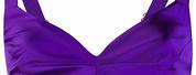 Dark Purple Silk Crop Top