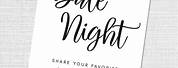 Date Night with a Book Printable Text