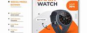 Design Poster Iklan Smartwatch