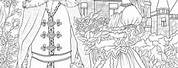 Detailed Princess Coloring Pages