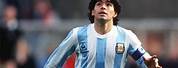 Diego Maradona Playing Soccer