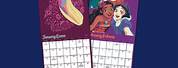 Disney Princess 2023 Calendar Template