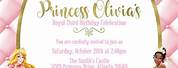 Disney Princess 8th Birthday Party Invitations