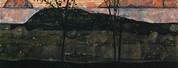 Egon Schiele Setting Sun