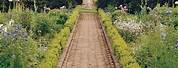 English Country Garden Herringbone Walkway