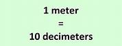 Example of 1 Decimeter