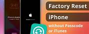 Factory Reset iPhone without Passcode iTunes