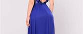 Fashion Nova Royal Blue Dress Luxe