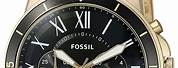 Fossil Watches for Men Gold and Silver