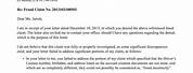 Fraud Investigation Letter