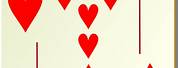 Free Clip Art 7 of Hearts Card