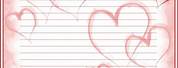 Free Printable Stationery Love Paper with Lines
