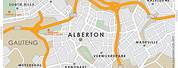 Free Street Map of Alberton Gauteng