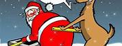 Funny Christmas Cartoons Santa Claus