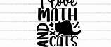 Funny Math Cat SVG