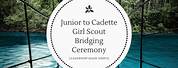 Girl Scout Cadette Bridging