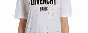 Givenchy White Crop Top T-Shirt