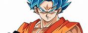 Goku Super Saiyan God Blue Side View