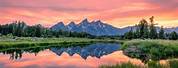 Grand Teton National Park Wallpaper Sunset