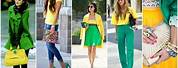 Green and Yellow Combination in Fashion