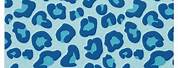 Grey and Blue Leopard Print Background