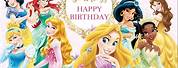 Happy Birthday Disney Princess Background