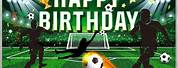 Happy Birthday Soccer Banner