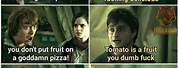 Harry Potter Pineapple Pizza Meme