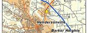 Hendersonville North Carolina Map
