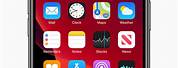 Home Screen of Apple iPhone Red