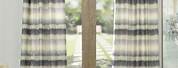 Horizontal Striped Curtains Beige Gold