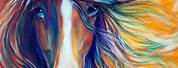 Horse Art Abstract Colorful