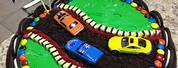 Hot Wheels Birthday Cake with Race Track