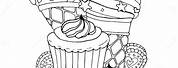 Ice Cream Cake Coloring Pages