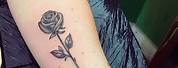 Inner Arm Rose Tattoo Gothic